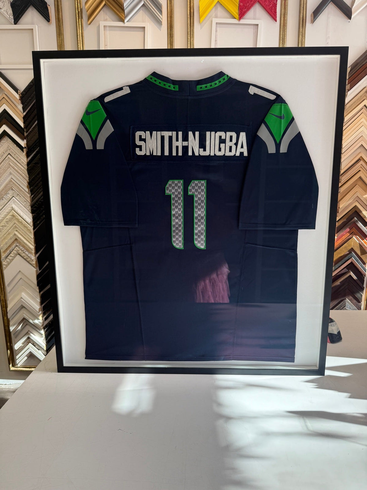 Rookie Package framed jersey, full view